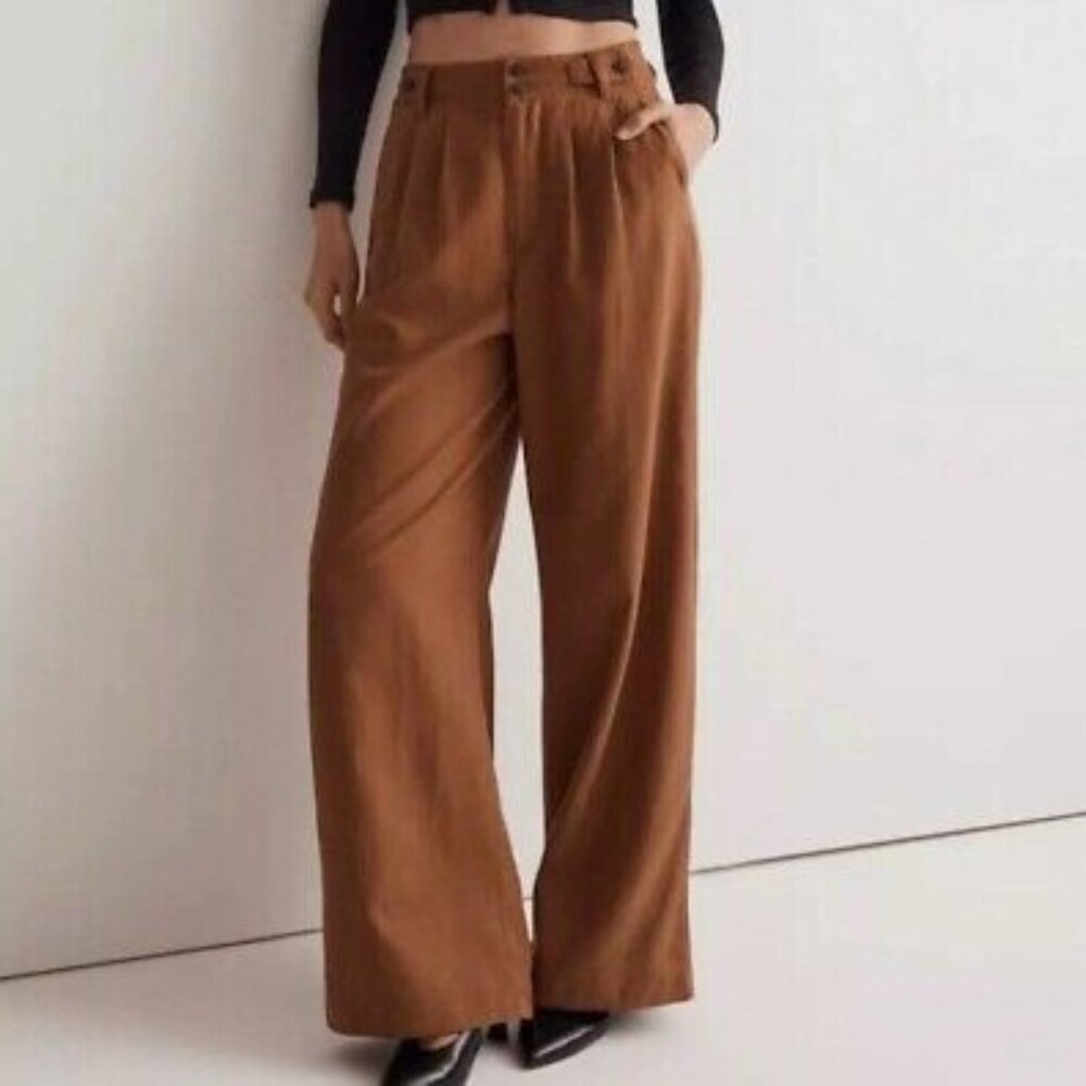 Harlow wide-leg pants in Acorn